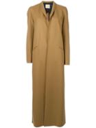 Erika Cavallini Single Breasted Coat, Women's, Size: 40, Nude/neutrals, Virgin Wool/polyamide/viscose/cotton