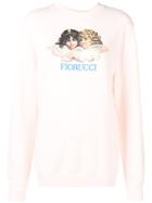 Fiorucci Angel Print Sweatshirt - Pink & Purple