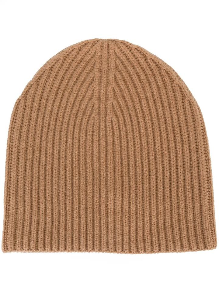 Joseph Ribbed Beanie, Women's, Nude/neutrals, Cashmere