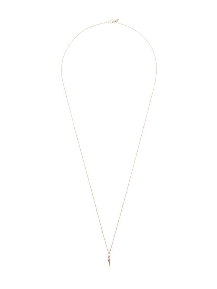 Loren Stewart 14k Gold Horn Charm Necklace