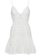 Zimmermann Iris Embroidered Cami Cotton Mini Dress - White