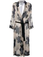 Forte Forte Floral Print Coat, Women's, Size: 1, Silk/linen/flax