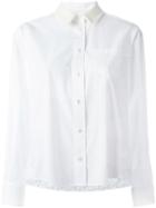 Sacai Lace Insert Shirt, Women's, Size: 2, White, Polyester/cotton/rayon/nylon