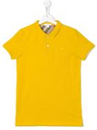 Burberry Kids Classic Polo Shirt, Boy's, Size: 14 Yrs, Yellow/orange