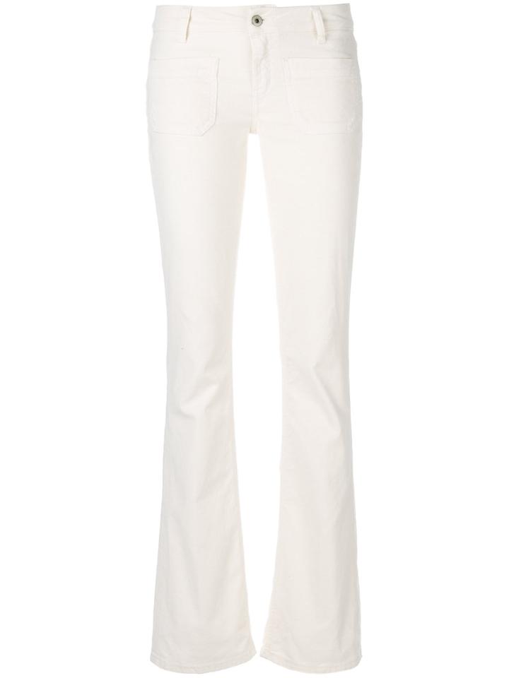 Dondup Straight Flared Trousers - White