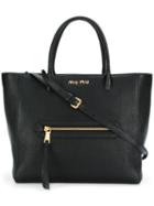 Miu Miu Trapeze Tote Bag - Black