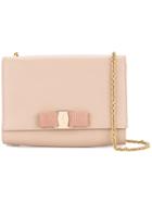 Salvatore Ferragamo Vintage Vara Bow Chain Shoulder Bag - Pink &