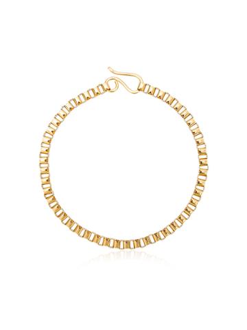 Jelena Behrend 24kt Yellow Gold Baltic Cube Link Necklace - Metallic