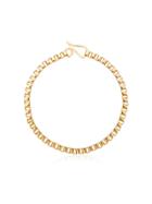 Jelena Behrend 24kt Yellow Gold Baltic Cube Link Necklace - Metallic