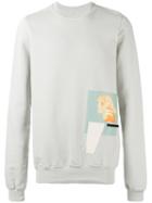 Rick Owens Drkshdw - Patch Sweatshirt - Men - Cotton - L, Grey, Cotton