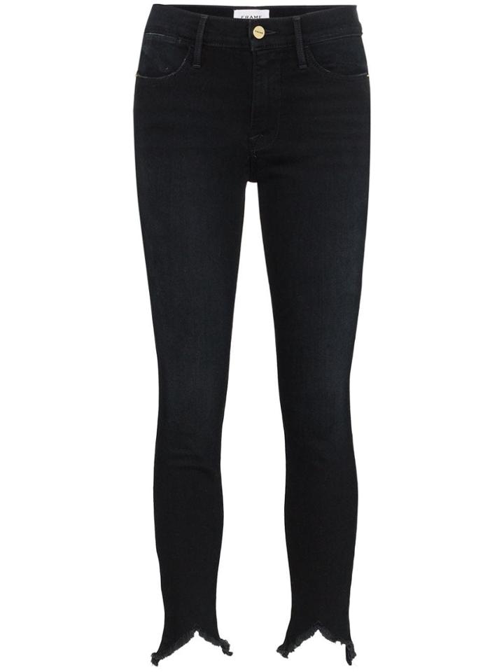 Frame Le High Triangle Skinny Jeans - Black