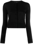Paule Ka Round Neck Cardigan - Black