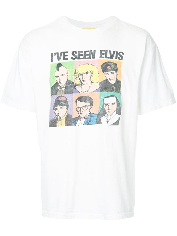 Fake Alpha Vintage I've Seen Elvis Print T-shirt - White