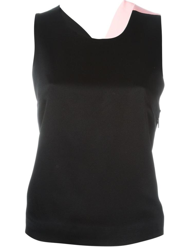 Msgm Colour Block Back Cross Strap Tank Top
