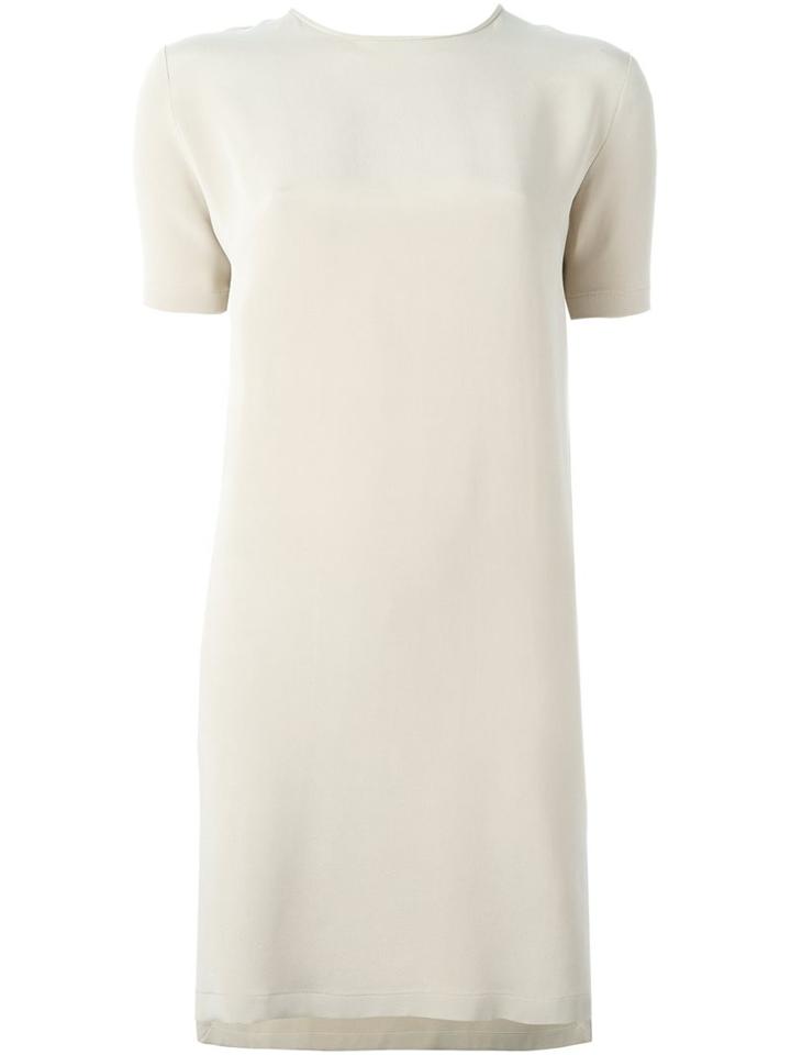 Max Mara Longline T-shirt, Women's, Size: 46, Nude/neutrals, Silk