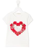 Monnalisa Chic Très Chic Studded T-shirt, Girl's, Size: 10 Yrs, White