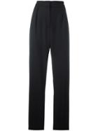 Lanvin High-rise Pleated Trousers - Black