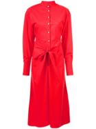 Proenza Schouler Tied Shirt Dress - Red