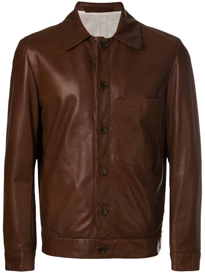 Salvatore Santoro Buttoned Up Jacket - Brown