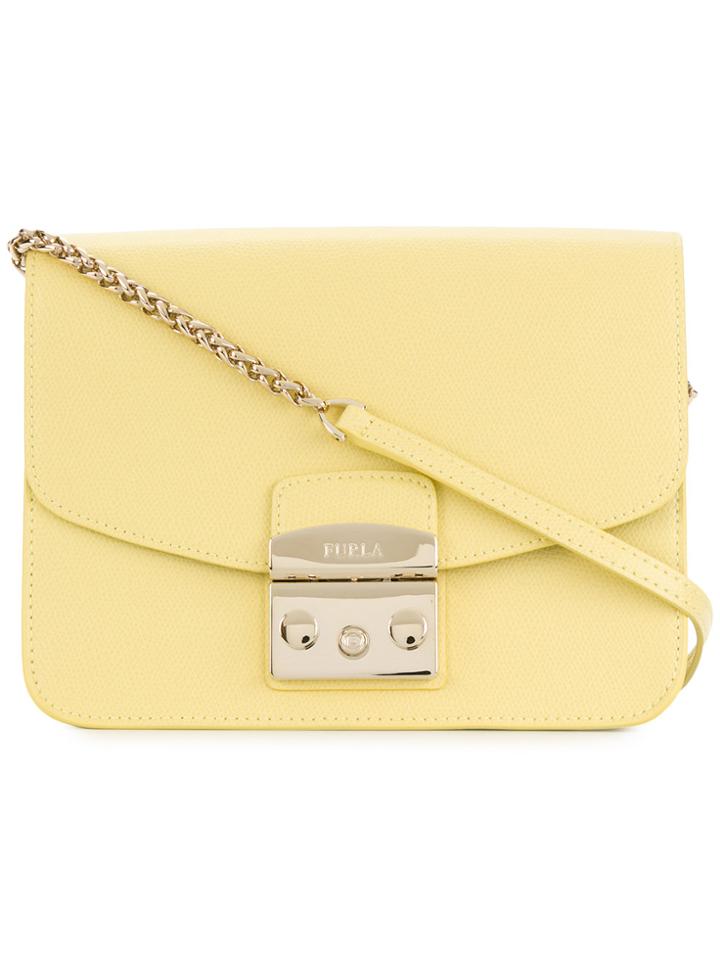 Furla Square Satchel Bag - Yellow & Orange