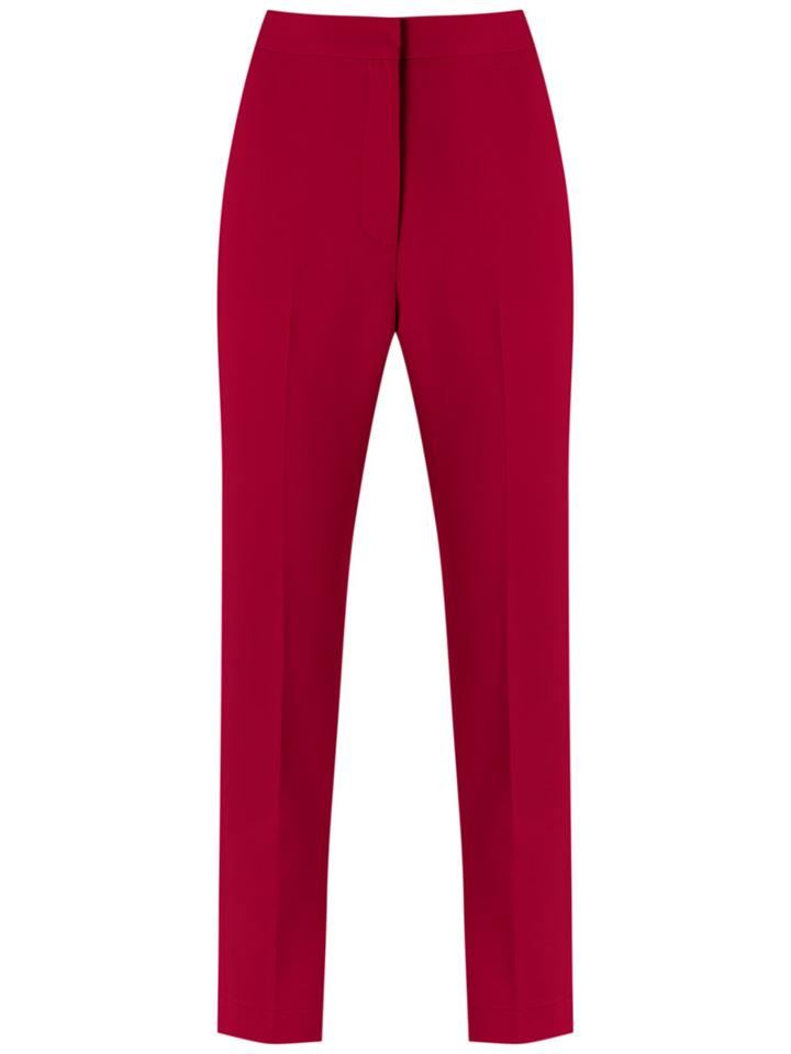 Egrey - Cropped Trousers - Women - Polyester/spandex/elastane/viscose - 42, Women's, Red, Polyester/spandex/elastane/viscose