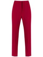 Egrey - Cropped Trousers - Women - Polyester/spandex/elastane/viscose - 42, Women's, Red, Polyester/spandex/elastane/viscose