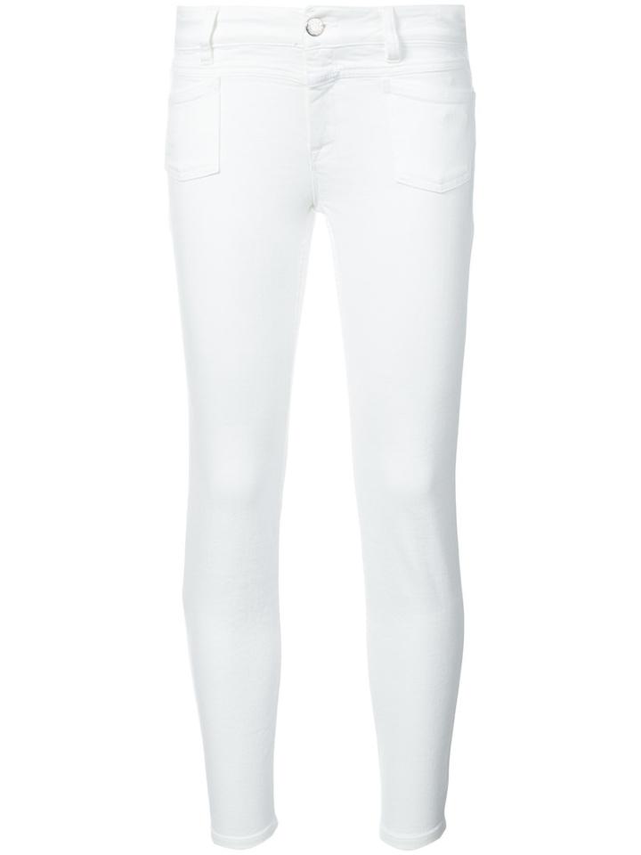 Closed - Cropped Jeans - Women - Cotton/spandex/elastane - 24, White, Cotton/spandex/elastane