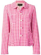 Comme Des Garçons Vintage Gingham Check Jacket - Pink