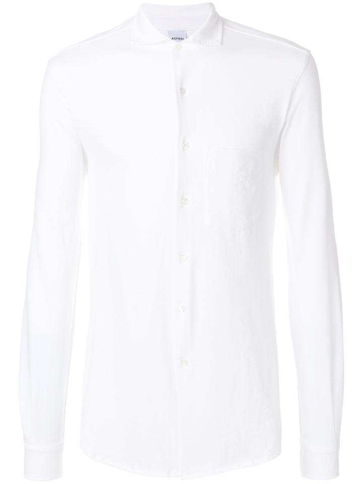 Aspesi Fitted Long Sleeved Shirt - White