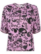 Christian Wijnants - Tesla T-shirt - Women - Spandex/elastane/viscose - M, Pink/purple, Spandex/elastane/viscose