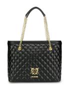 Love Moschino Quilted Effect Tote Bag - Black