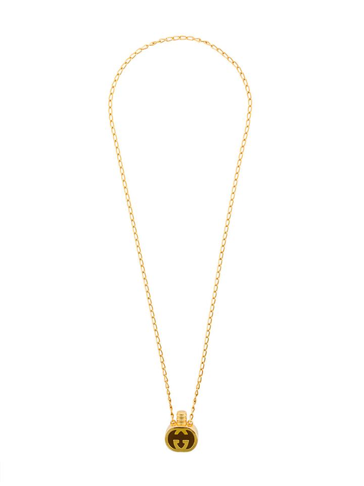 Gucci Vintage Aroma Bottle Necklace - Metallic