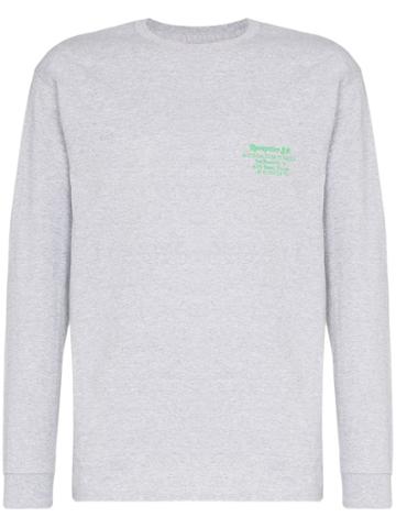 Reception Bodega Graphic Print Sweater - Grey