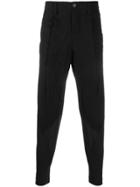 Issey Miyake Men Slim-fit Tailored Trousers - Black