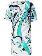 Emilio Pucci Embellished Printed Shift Dress - Multicolour