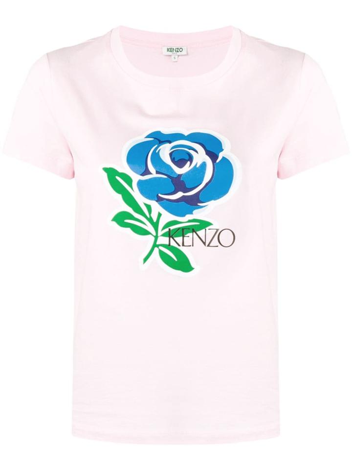 Kenzo Flower Print T-shirt - Pink