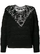 Isabel Marant Embroidery Sweater - Black