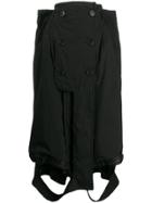 Maison Margiela Deconstructed Long Skirt - Black