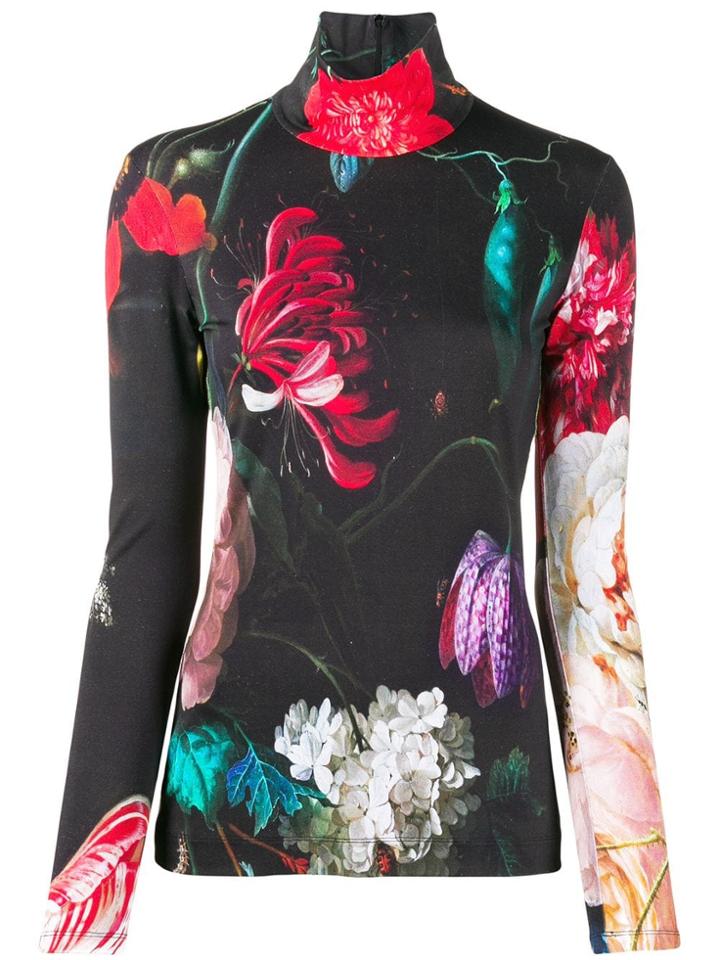 Paul Smith Floral Print Blouse - Black