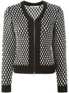 T By Alexander Wang Contrasting Cable Knit Cardigan
