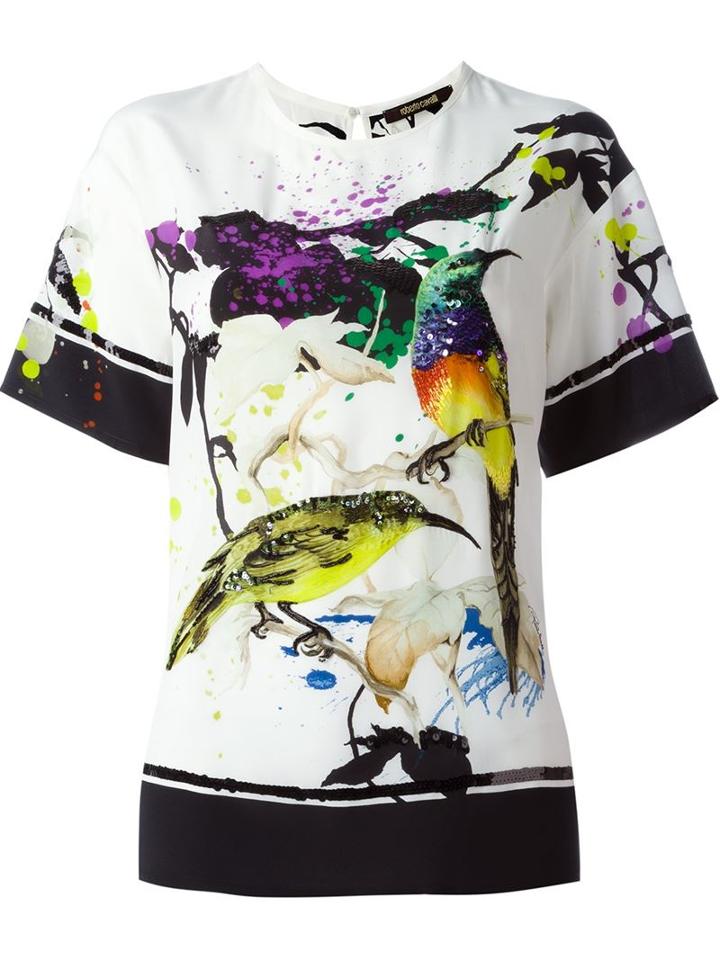 Roberto Cavalli 'birds Garden' T-shirt