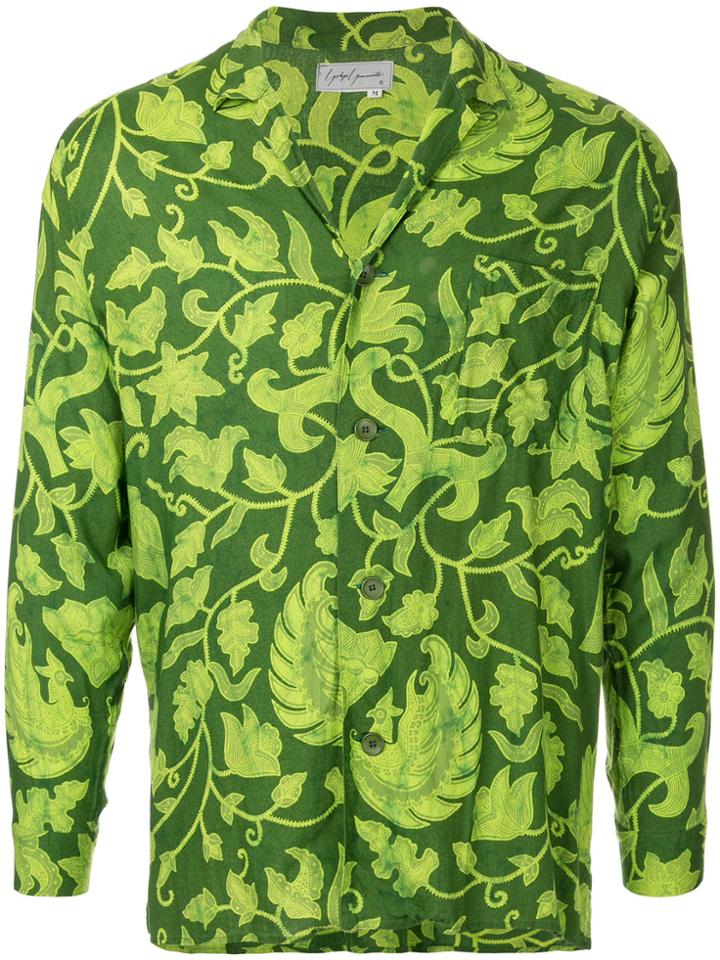 Yohji Yamamoto Vintage Floral Print Shirt - Green