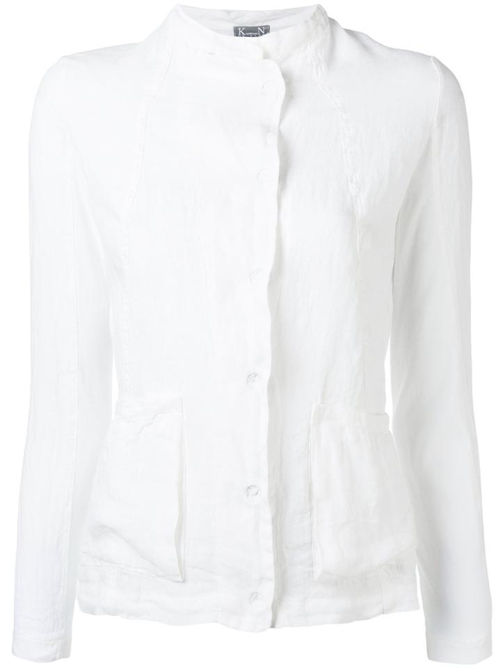 Kristensen Du Nord - Lightweight Jacket - Women - Cotton/linen/flax - 1, White, Cotton/linen/flax