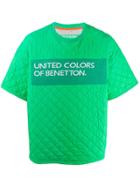 Benetton Quilted Logo T-shirt - Green