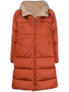 's Max Mara Reversible Hooded Padded Coat - Yellow & Orange
