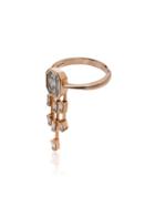 Shay 18k Rose Gold Diamond Drop Ring