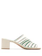 Blue Bird Shoes Strappy Mules - White