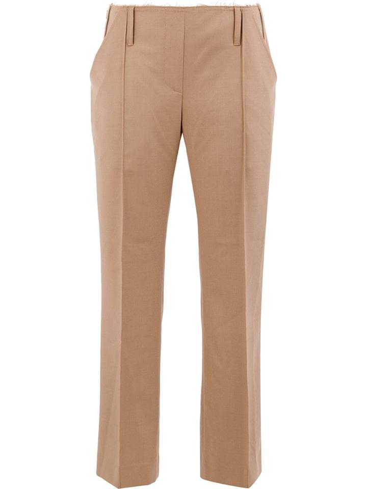 Rokh Cropped Straight-leg Trousers - Brown
