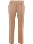 Rokh Cropped Straight-leg Trousers - Brown