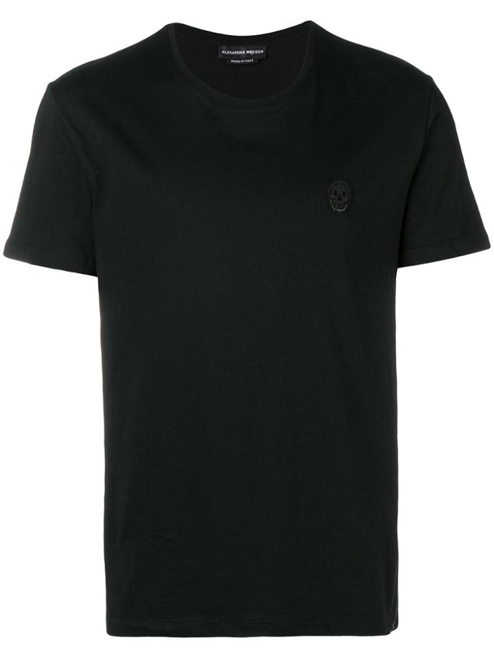 Alexander Mcqueen Shortsleeved Loose T-shirt - Black